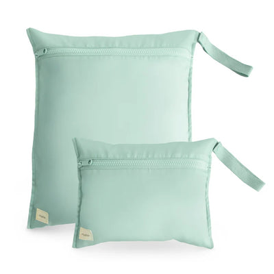 Kit Bolsa Impermeável Para Roupas Mushie Roman Green - Bolsas Impermeáveis Mushie